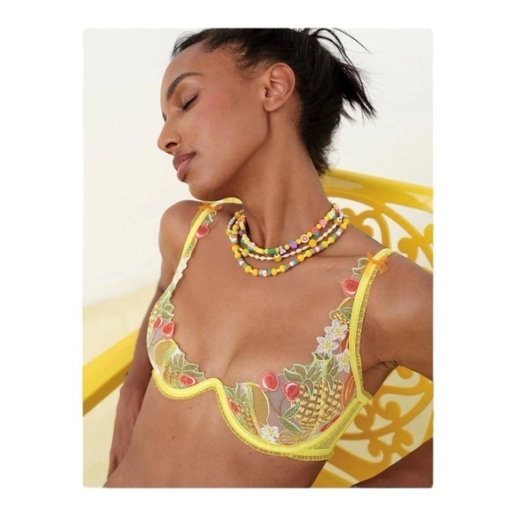 For Love And Lemons Mirabelle Underwire Bra NWT